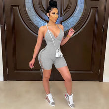 Peek-a-boo fitted romper $29.99