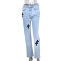 kute embroidered jeans $25.99