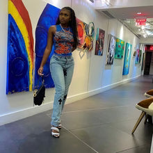 kute embroidered jeans $25.99