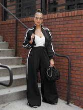 2 piece striped zipper set $33.50