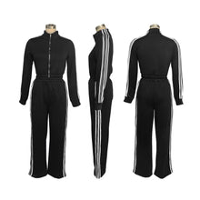 2 piece striped zipper set $33.50