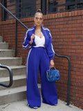 2 piece striped zipper set $33.50