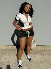 slim fit sports short set $19.99