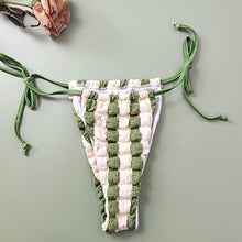 HOT SELLING striped 3 piece thong bikini set $25.99